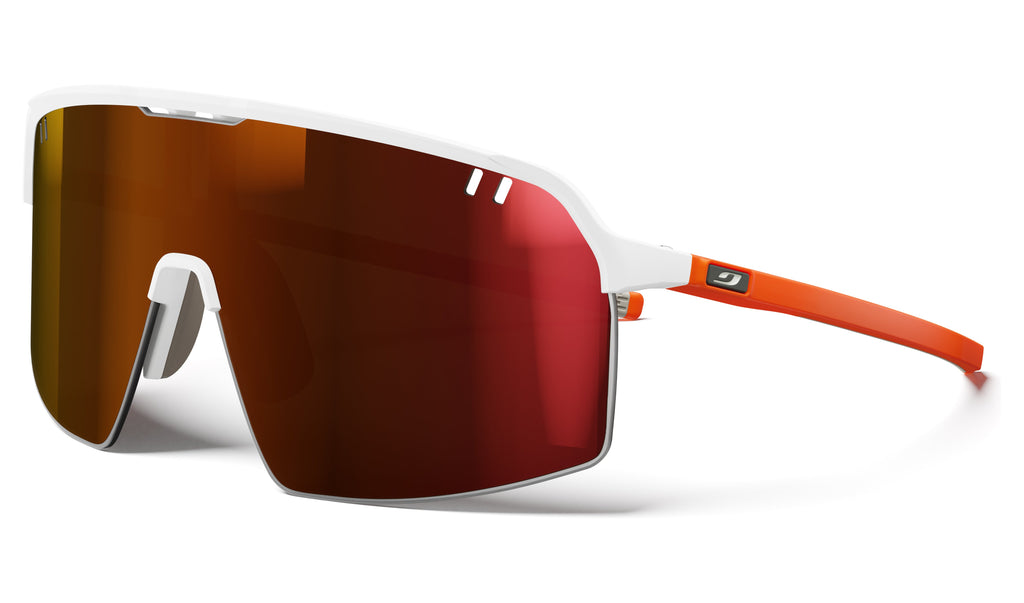 White / Fluorescent Orange